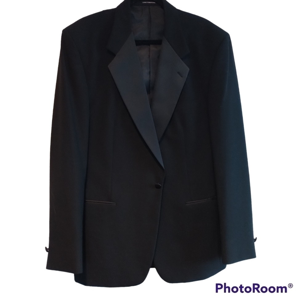 Neil Allyn Formal Collection Black Tuxedo Jacket Blazer 44XL